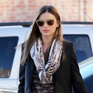 Miu Miu Cat Eye Gold Sunglasses as seen on Miranda Kerr
